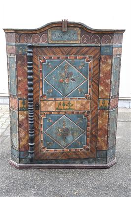 selská skříň, pozdněbarokní  rok 1823