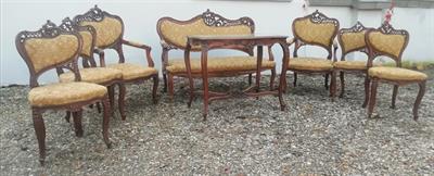 Sezení v rokokovém stylu