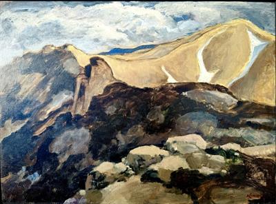 Karl Hruby: Horský masiv (Reprod.v “Mladých lvech)