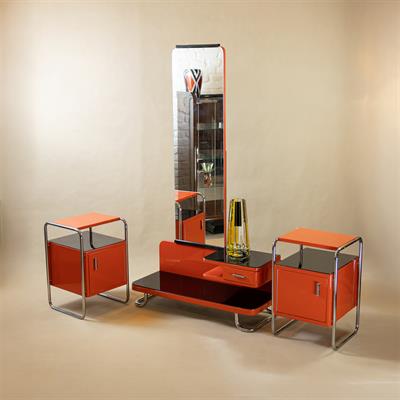 DÁMSKÁ TOALETKA,NOČNÍ STOLKY-FUNKCIONALISMUS, BAUHAUS