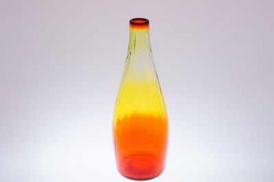 Váza na jeden květ, jantarové sklo - Jan GABRHEL, Chlum u Třeboně