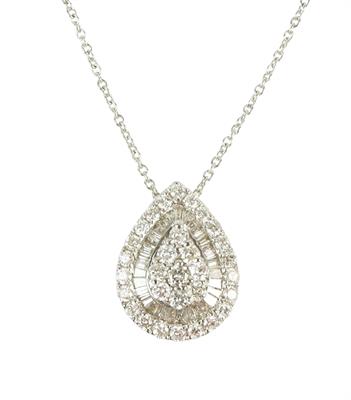 Zlatý náhrdelník s diamanty