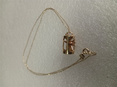 Ježek v kleci přívěsek zlato 585/1000