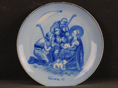 MALOVANÝ TALÍŘ - BŘEZOVÁ VÁNOCE 1932