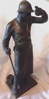 Slévač, bronz, Gerhard Adolf Janensch, rok 1916