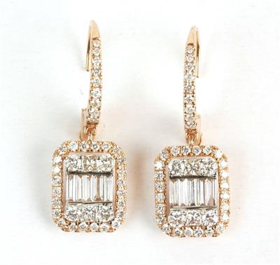 Zlaté náušnice s brilianty 1,50 ct