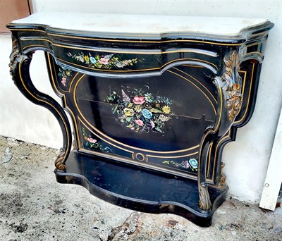 Konzolovy stolek s mramorem