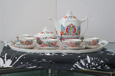 Mocca souprava Slov. malírna Svatobořice u Kyjova