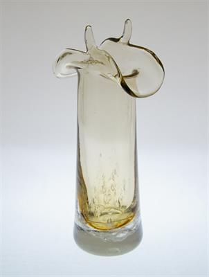 Váza se zataveným dekorem "Rohatá" Karel WÜNSCH Škrdlovice