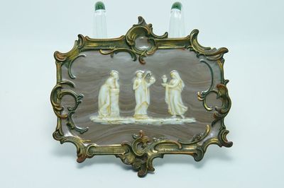 Porcelánová závěsná plaketa - symboly medicíny, porcelan PASSAU