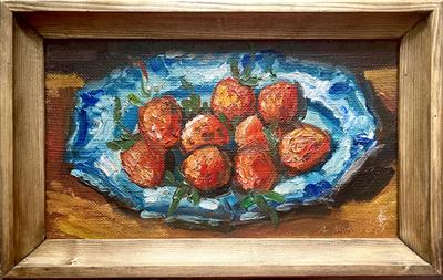 Alois Moravec: Zátiší s jahodami