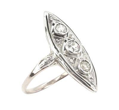 Briliantový prsten art deco