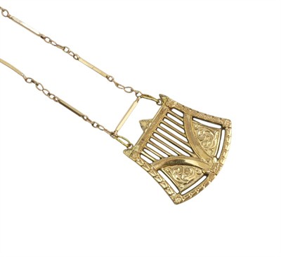 Zlacený secesní kolier