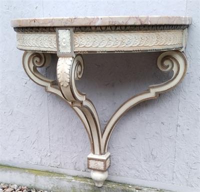 Konzolový stolek s mramorem