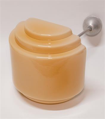 Rondokubistický lustr z mléčného skla - plně funkční