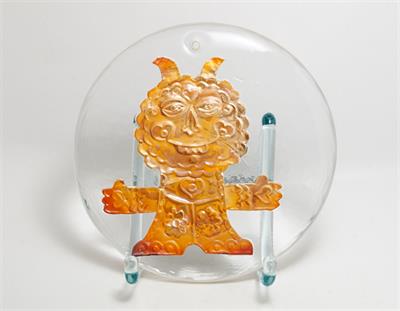 ČERTÍK tavená plastika k zavěšení na stěnu - Pavel PÁNEK