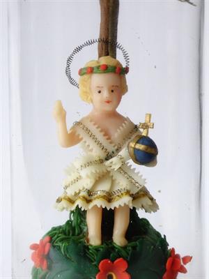 Ježíšek Jesuskind vosková figurka dat. 1902