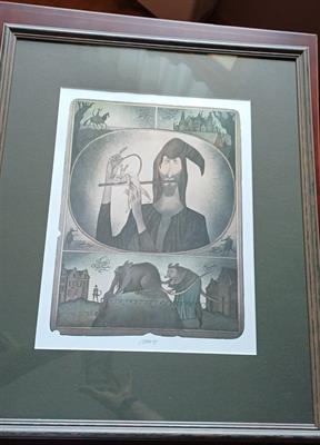 ADOLF BORN litografie KRYSAŘ