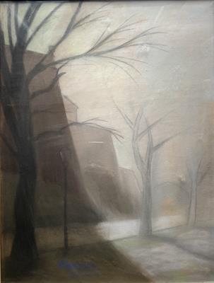 Neznámý autor: Motiv z parku (sign. a dat.1920)