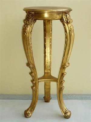 Podstavec v barokním stylu, zlacené dřevo v. 76,5 cm