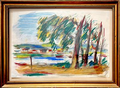 Bedřich (Friedrich) Feigl: Krajina s řekou