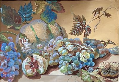 Neurčený autor “Jos..? Wien 1865”: Zátiší s ovocem.