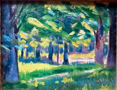 Miloslav Holý: Motiv z Parku (kol.r. 1920)