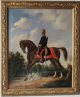 Georg Mayer - Důstojník na koni - Olej