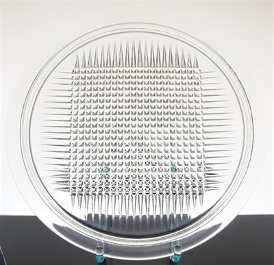 Ojedinělý tác dekor jemných pyramidek F. VÍZNER Libochovice