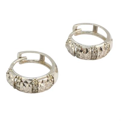 Zlaté náušnice se zirkony