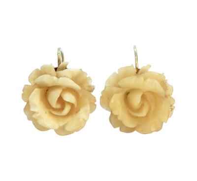 Zlaté náušnice - růže