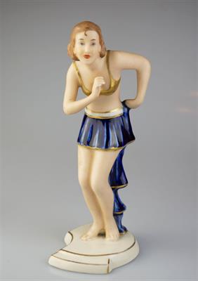 Art deco soška tanečnice - Royal Dux