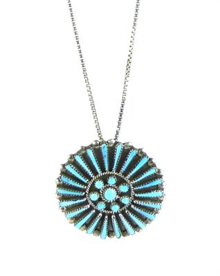 Stříbrný náhrdelník s tyrkysy