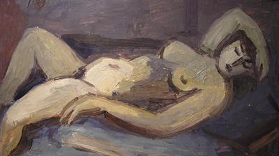 Jaroslav Černý - Ležící dívka akt