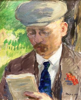 Antonín Majer: Portrét muže (autoportrét) z r. 1911