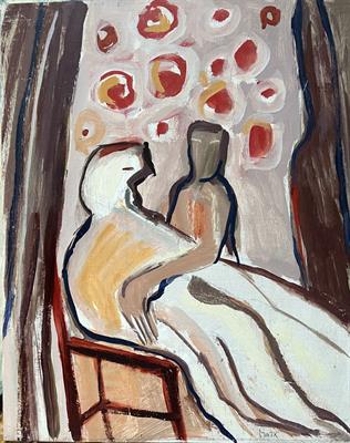 Karel Marx: Konvolut 5 figurálních obrazů