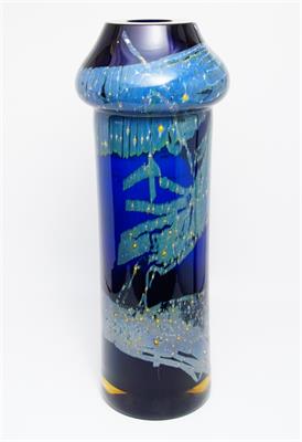 Váza se zataveným dekorem Jaromír ŠPAČEK značená 1964