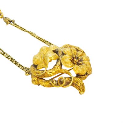 Zlatý náhrdelník biedermeier