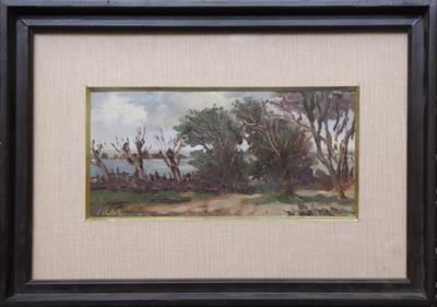 Láďa Ehrlich (1886-1965) - Vrby na břehu řeky