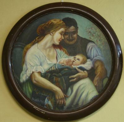 RODINNÉ ŠTĚSTÍ - olej na plátně