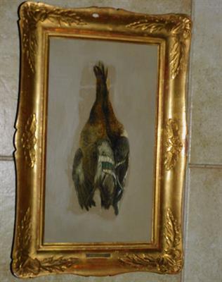 Quido Mánes - Mrtvé kachny, olej