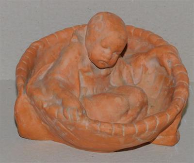 FRANTA UPRKA - Dítě v okřínu, keramika, PEXIDER