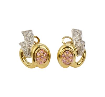 Zlaté náušnice se zirkony