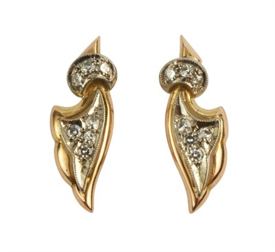 Zlaté náušnice s brilianty