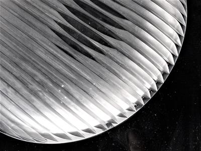 Talíř broušený, Poděbrady, 70. léta