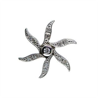 Zlatý přívěsek s brilianty 0,25 ct