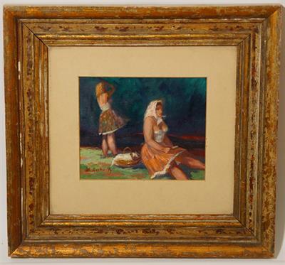 Děvečky na poli - Theodor BECHNÍK olejomalba