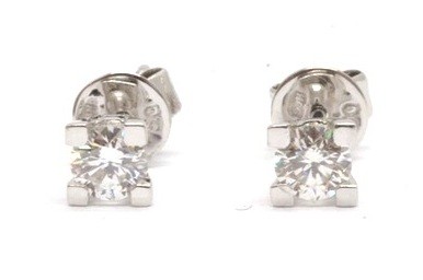 Zlaté náušnice s diamanty