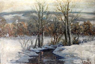 Brožek Antonín: Zimní krajina.