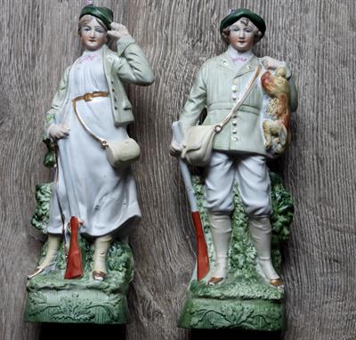 Myslivci a hudebníci - starý biskvit.